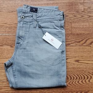 NWT AG Adriano Goldschmied Barker Dam Grey Jeans